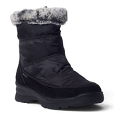 Italian Women Black Water Proof Half Boot #5536