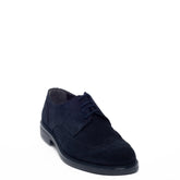 Italian Men Navy Chamois Shoes #3367