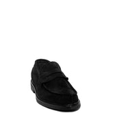 Italian Men Navy Chamois Shoes #3516