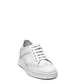 Italian Men White Leather Shoes #3527