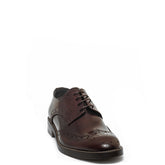 Italian Men Brown Vernis Leather Shoes #3532