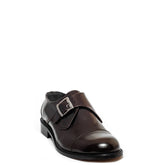 Italian Men Brown Vernis Leather Shoes #3556