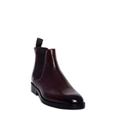 Italian Men Brown Leather Half Boot #3650
