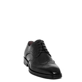 Italian Men Black Leather Shoes #3661
