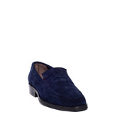 Italian Men Navy Chamois Shoes #3677