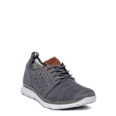 Italian Men Grey Leather Shoes #3711
