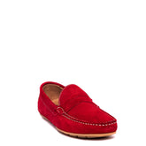 Italian Men Red Chamois Espadrilles #3716