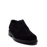 Italian Men Black Chamois Shoes #3790