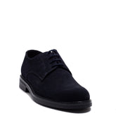 Italian Men Navy Chamois Shoes #3792