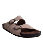 Turkish Men Beige Chamois Slipper #3891