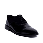 Men Black Leather * Chamois Shoes #3920
