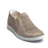Italian Men Grey Chamois Espadrilles #4061
