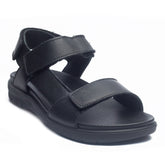 Italian Men Black Leather Slipper #4088