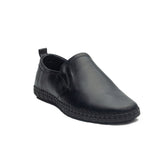 Men Black Leather Shoes #4129