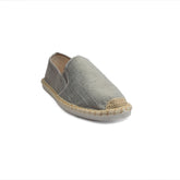 Europeon Union Men Grey Cloth Espadrilles #4321