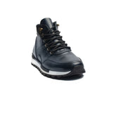 Turkish Men Dark Blue Leather Half Boot #4351