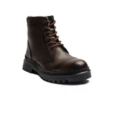 Turkish Men Brown Leather Half Boot #4353