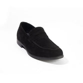 Men Black Chamois Shoes #4375