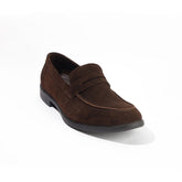 Men Brown Chamois Shoes #4376