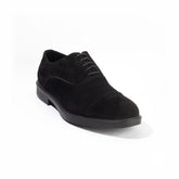 Men Black Chamois Shoes #4378