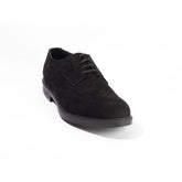 Men Black Chamois Shoes #4387