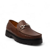 Men Brown Leather Shoes #4467