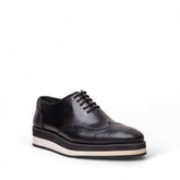 Men Black Leather Shoes #4526