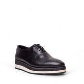Men Black Leather Shoes #4529