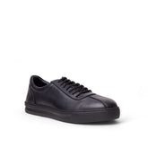 Men Navy Leather Shoes #4538