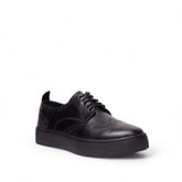 Men Black Leather Shoes #4543