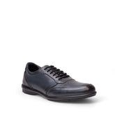 Men Navy Leather Shoes #4547