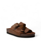 Men Havan Leather Slipper #4569