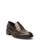 Men Grey Leather Shoe #4590