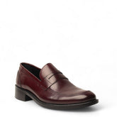 Men Maroon Leather Shoe #4591