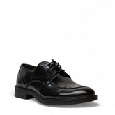 Men Black Vernis Leather Shoes #4596