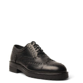 Men Black Leather Shoe #4597