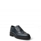 Men Navy Leather Shoe #4599
