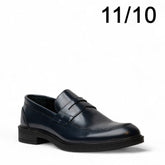 Men Navy Vernis Leather Shoes #4601