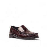Men Maroon Vernis Leather Shoes #4646