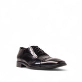 Men Black Leather Shoes #4652