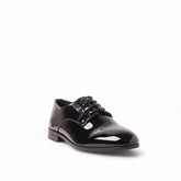 Men Black Vernis Leather Shoes #4669