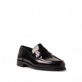 Men Black Vernis Leather Shoes #4671