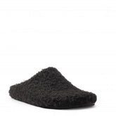 Men Black Fur Slipper #4689