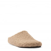 Men Beige Fur Slipper #4691