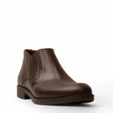 Men Brown Leather HalfBoot #4712