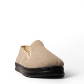 Men Beige Velvet Espadrilles #4763