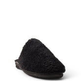 Men Black Fur Slipper #4765