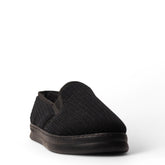 Men Black Fur Espadrilles #4769