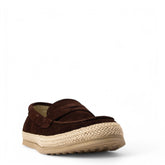 Men Brown Chamois Espadrilles #4779
