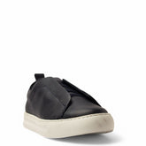 Men Navy Leather Espadrilles #4803